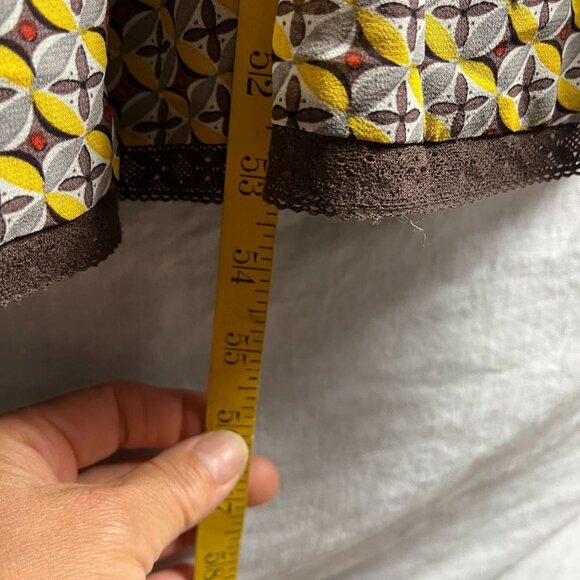 In Loom Maxi Dress Womens M Empire Waist Flutter Sleeves Lace Prairie Cottage - Picture 14 of 16